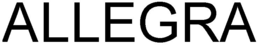 ALLEGRA trademark