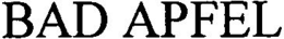 BAD APFEL trademark