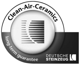 CLEAN-AIR-CERAMICS LONG-TERM GUARANTEE DEUTSCHE STEINZEUG trademark