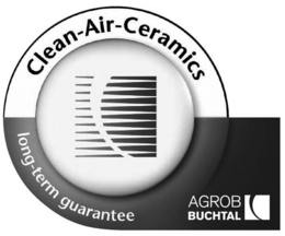 CLEAN-AIR-CERAMICS LONG-TERM GUARANTEE AGROB BUCHTAL trademark