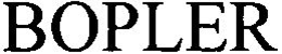 BOPLER trademark