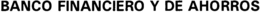 BANCO FINANCIERO Y DE AHORROS trademark