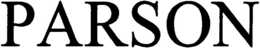 PARSON trademark