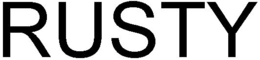 RUSTY trademark