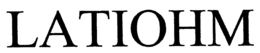 LATIOHM trademark