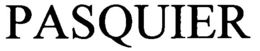 PASQUIER trademark