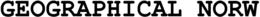GEOGRAPHICAL NORW trademark