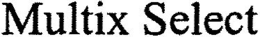 MULTIX SELECT trademark