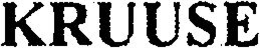 KRUUSE trademark