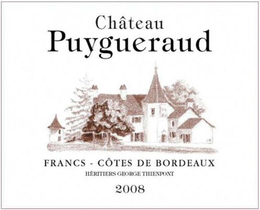 CHÂTEAU PUYGUERAUD FRANCS - CÔTES DE BORDEAUX HÉRITIERS GEORGE THIENPONT 2008 trademark