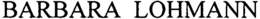 BARBARA LOHMANN trademark