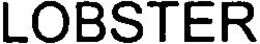 LOBSTER trademark