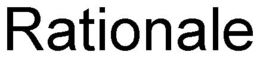 RATIONALE trademark