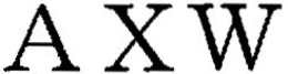 A X W trademark