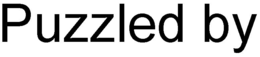 PUZZLED BY trademark