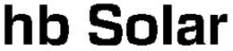 HB SOLAR trademark