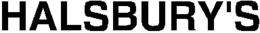 HALSBURY'S trademark