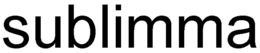 SUBLIMMA trademark