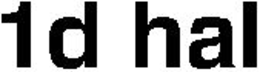 1D HAL trademark