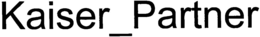 KAISER_PARTNER trademark