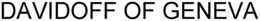 DAVIDOFF OF GENEVA trademark
