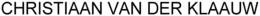 CHRISTIAAN VAN DER KLAAUW trademark