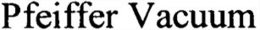 PFEIFFER VACUUM trademark