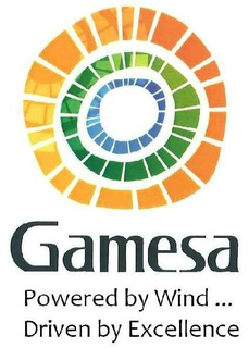 GAMESA POWERED BY WIND... DRIVEN BY EXCELLENCE trademark