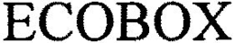 ECOBOX trademark