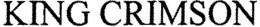 KING CRIMSON trademark