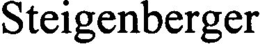 STEIGENBERGER trademark