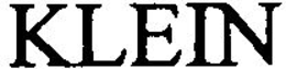 KLEIN trademark