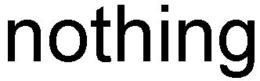 NOTHING trademark