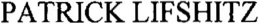 PATRICK LIFSHITZ trademark