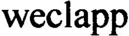 WECLAPP trademark
