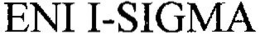 ENI I-SIGMA trademark