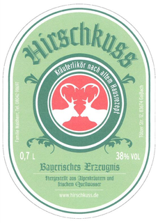 HIRSCHKUSS KR?UTERLIK?R NACH ALTEM HAUSREZEPT trademark