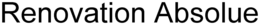 RENOVATION ABSOLUE trademark