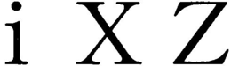 I XZ trademark