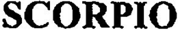 SCORPIO trademark