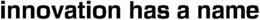 INNOVATION HAS A NAME trademark