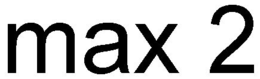 MAX 2 trademark