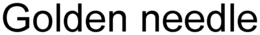 GOLDEN NEEDLE trademark