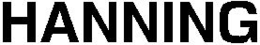 HANNING trademark