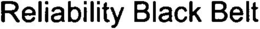 RELIABILITY BLACK BELT trademark