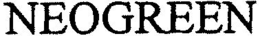 NEOGREEN trademark