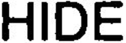 HIDE trademark