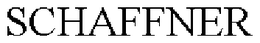 SCHAFFNER trademark