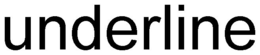UNDERLINE trademark