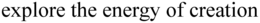 EXPLORE THE ENERGY OF CREATION trademark